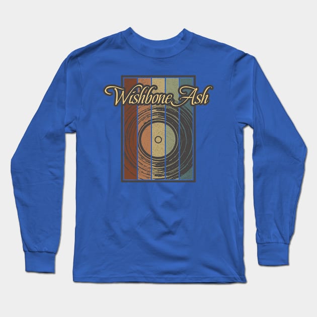 Wishbone Ash Vynil Silhouette Long Sleeve T-Shirt by North Tight Rope